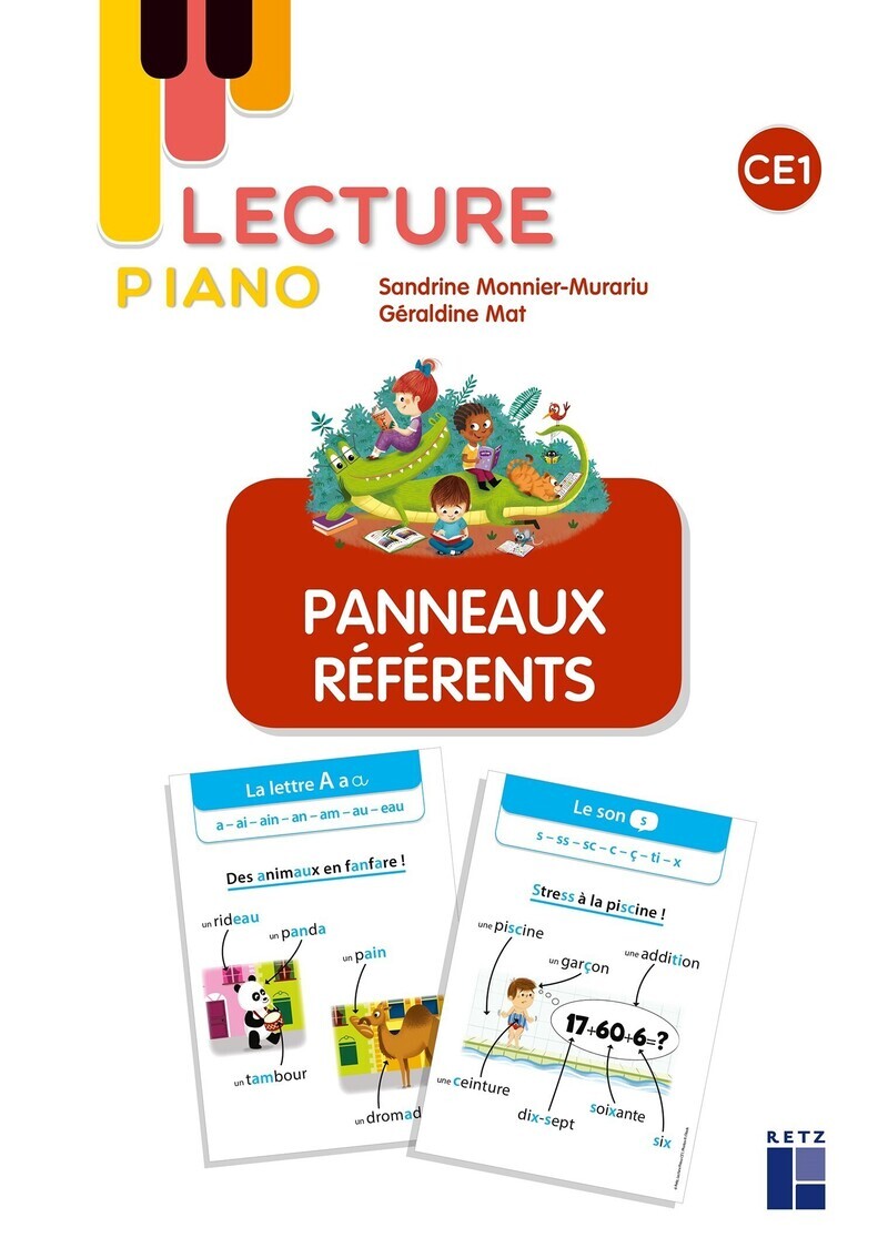 Lecture piano : Panneaux référents CE1