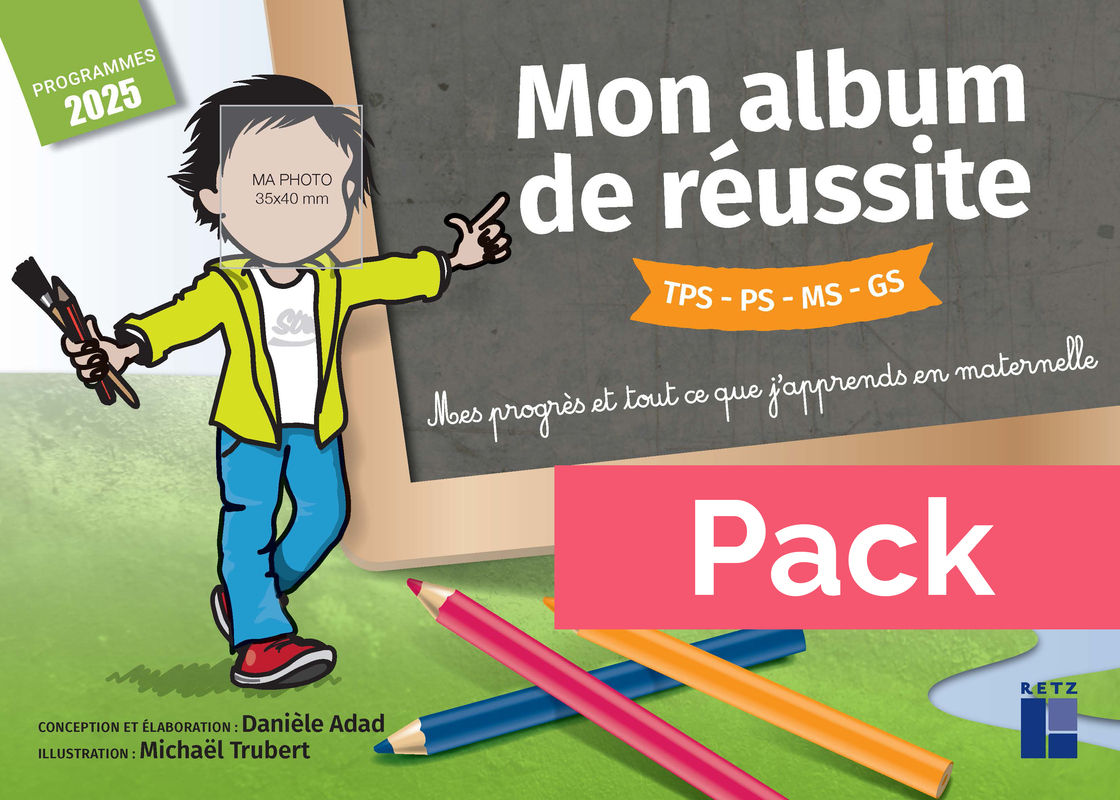 Pack de 10 - Mon album de réussite cycle 1 - Programmes 2025