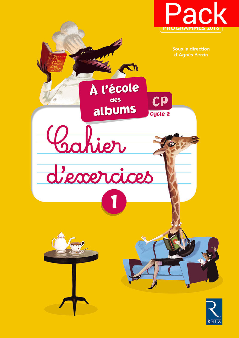 Pack de 10 Ecole des albums cahier 1 serie jaune