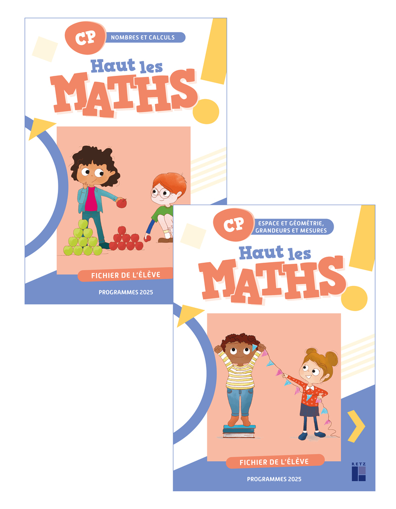 Haut les maths CP - fichier de l'élève en 2 volumes -Programmes 2025