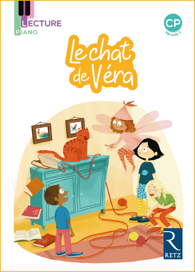 Pack de 5ex - Lecture Piano - Le chat de Véra CP