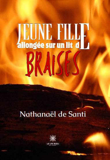 Jeune fille allongée sur un lit de braise