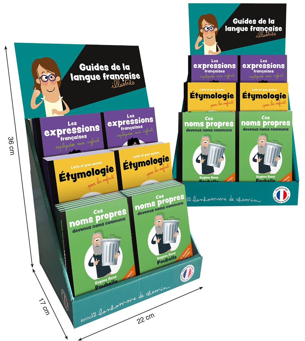 PLV VIDE - GUIDES DE LA LANGUE FRANCAISE - 30 EX (22 X 17 X36 CM)