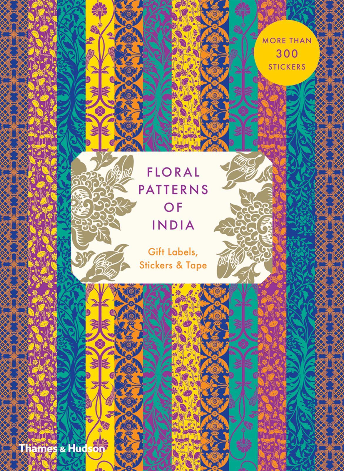 Floral Patterns of India Sticker & Tape Book /anglais
