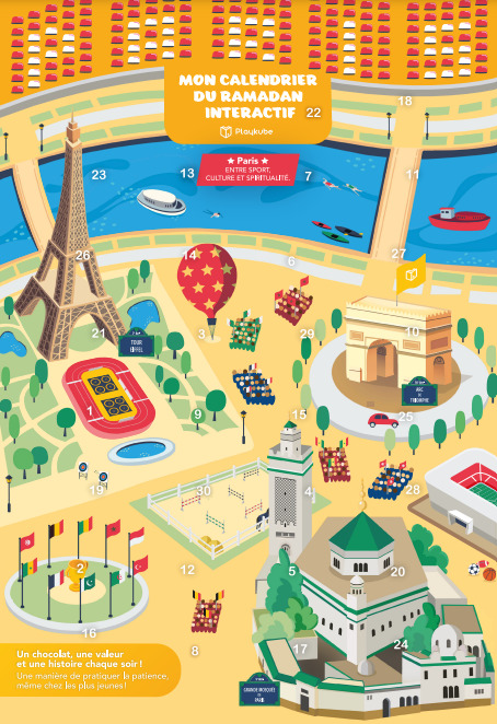 MON CALENDRIER DU RAMADAN   PARIS ENTRE SPORT CULTURE ET SPIRITUALITé