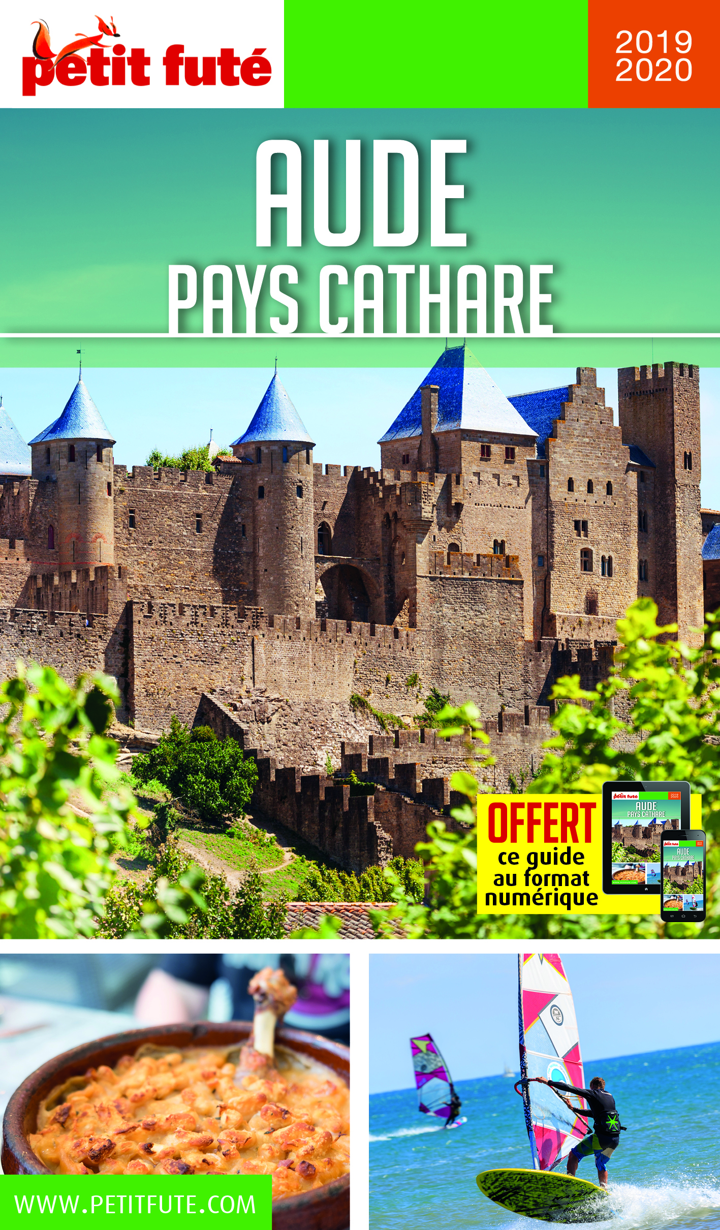 aude - pays cathare 2019 petit fute + offre num