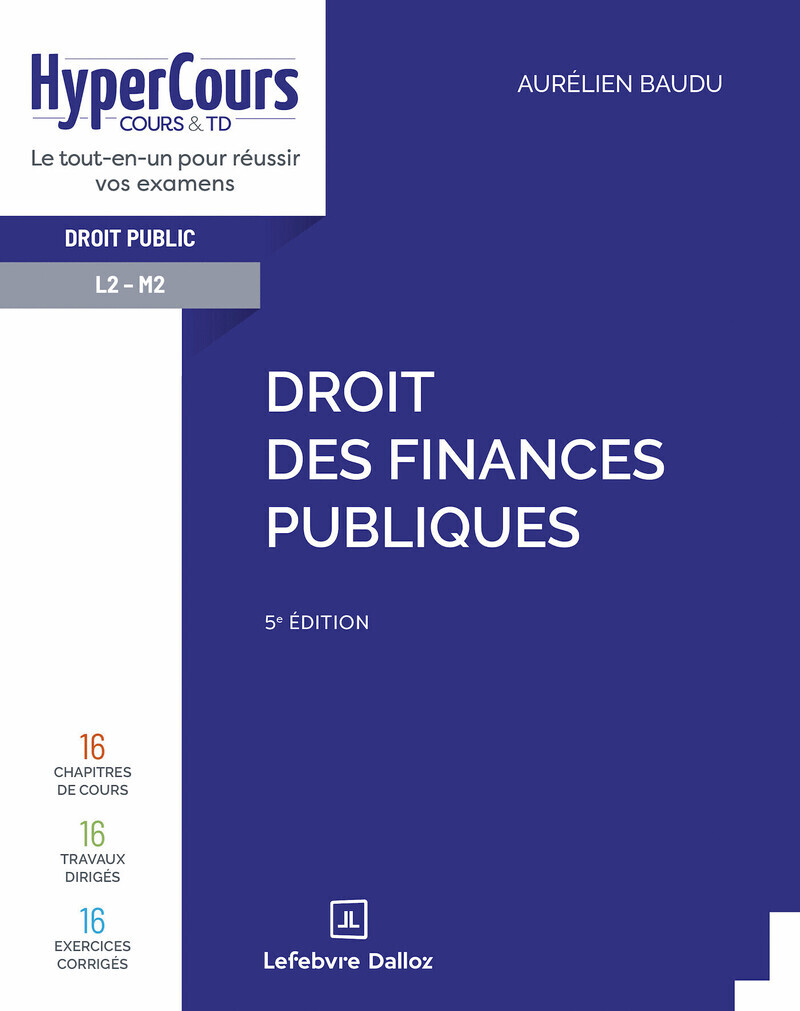 Droit des finances publiques. 5e éd.