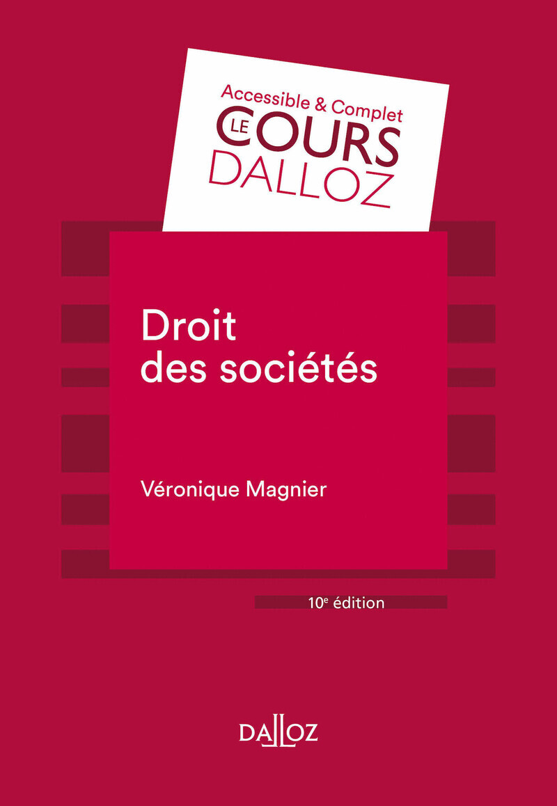 Droit des sociétés. 10e éd.