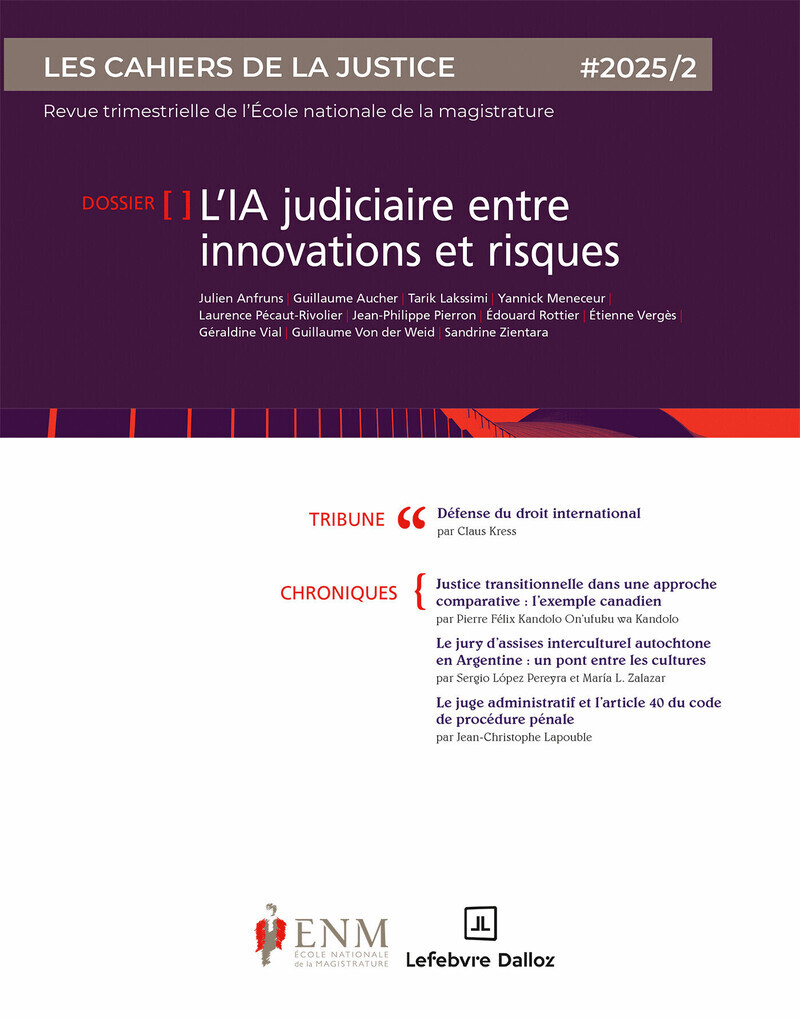 Les Cahiers de la justice 2/2025