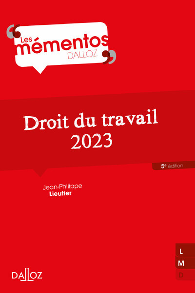 Droit du travail 2023 5ed