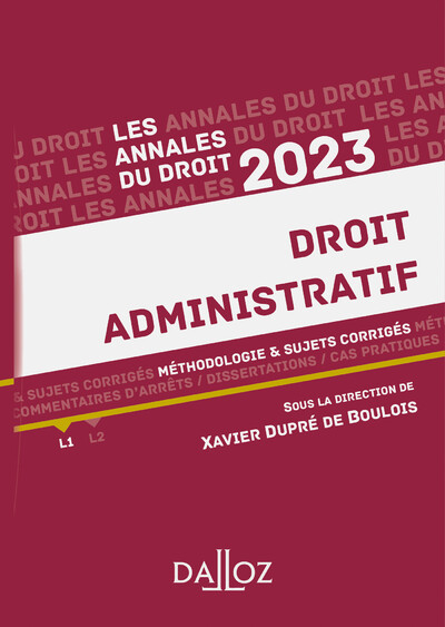 Annales Droit administratif 2023