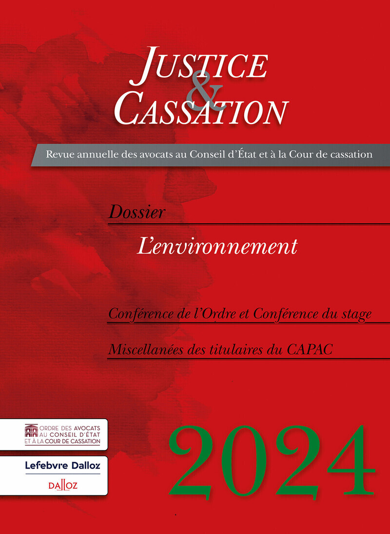 Justice et cassation 2024 - L'environnement