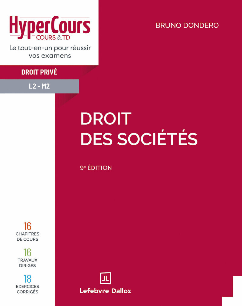 Droit des sociétés. 9e éd.
