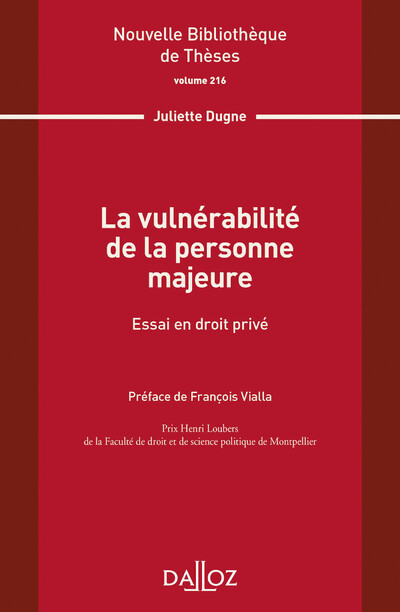 La vulnérabilité de la personne majeure - Volume 216