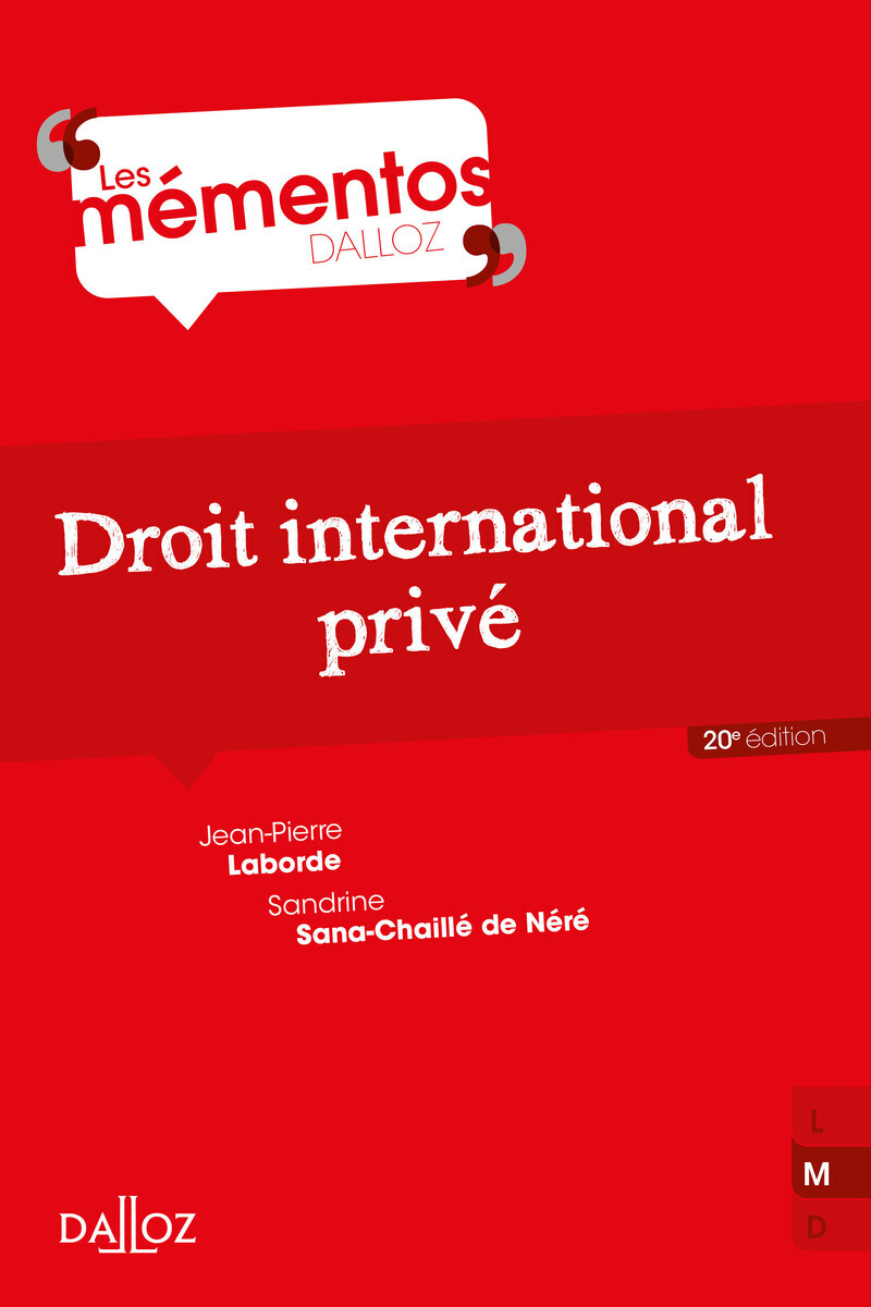Droit international privé 20ed