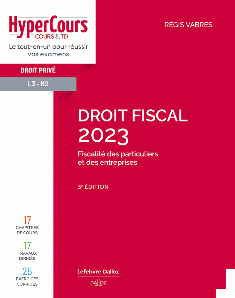 Droit fiscal 2023 3ed
