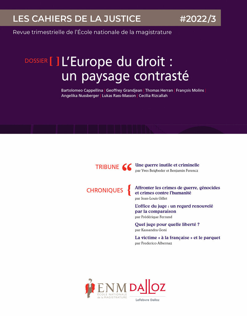 Les Cahiers de la justice 3/2022