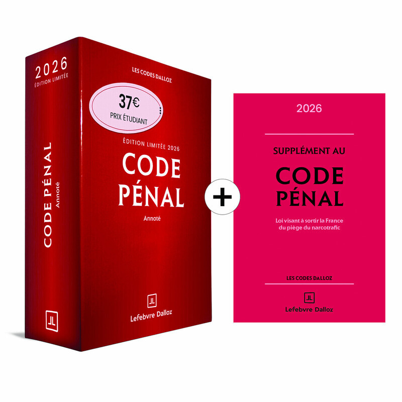 Code pénal 2026 annoté. Édition limitée. 123e éd. + Supplément "loi narcotrafic" inclus
