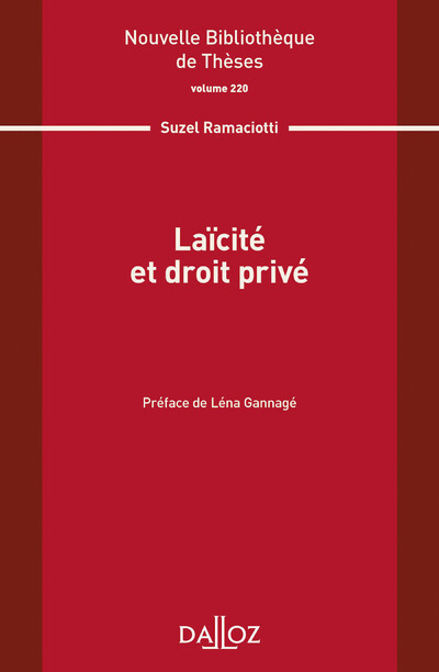 Laïcité et droit privé - Volume 220