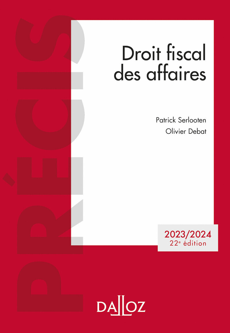 Droit fiscal des affaires 2023/2024 22ed