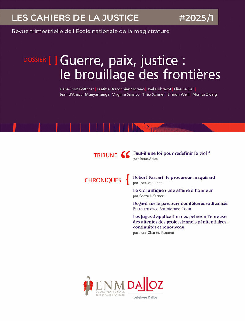 Les Cahiers de la justice 1/2025