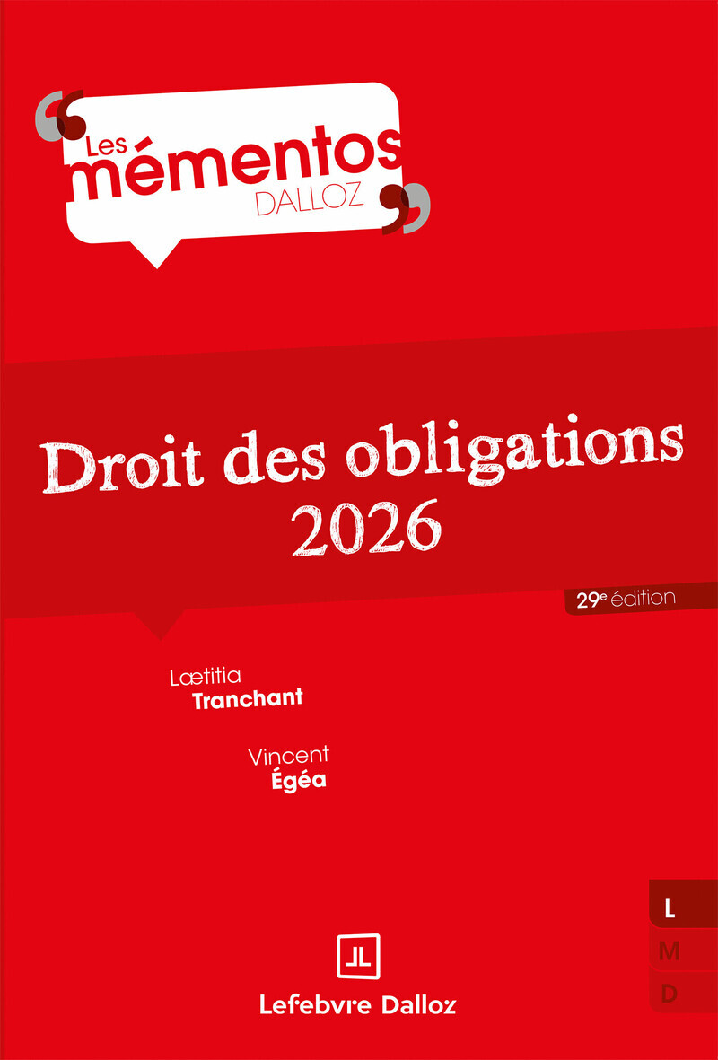 Droit des obligations 2026. 29e éd.