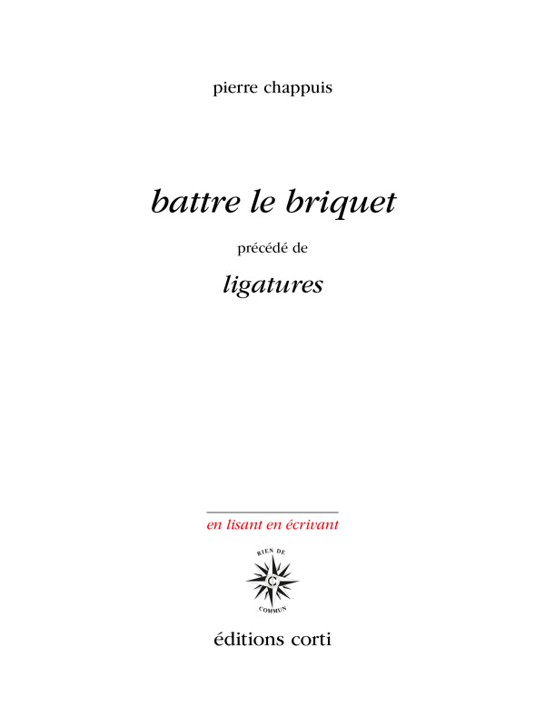 Battre le briquet