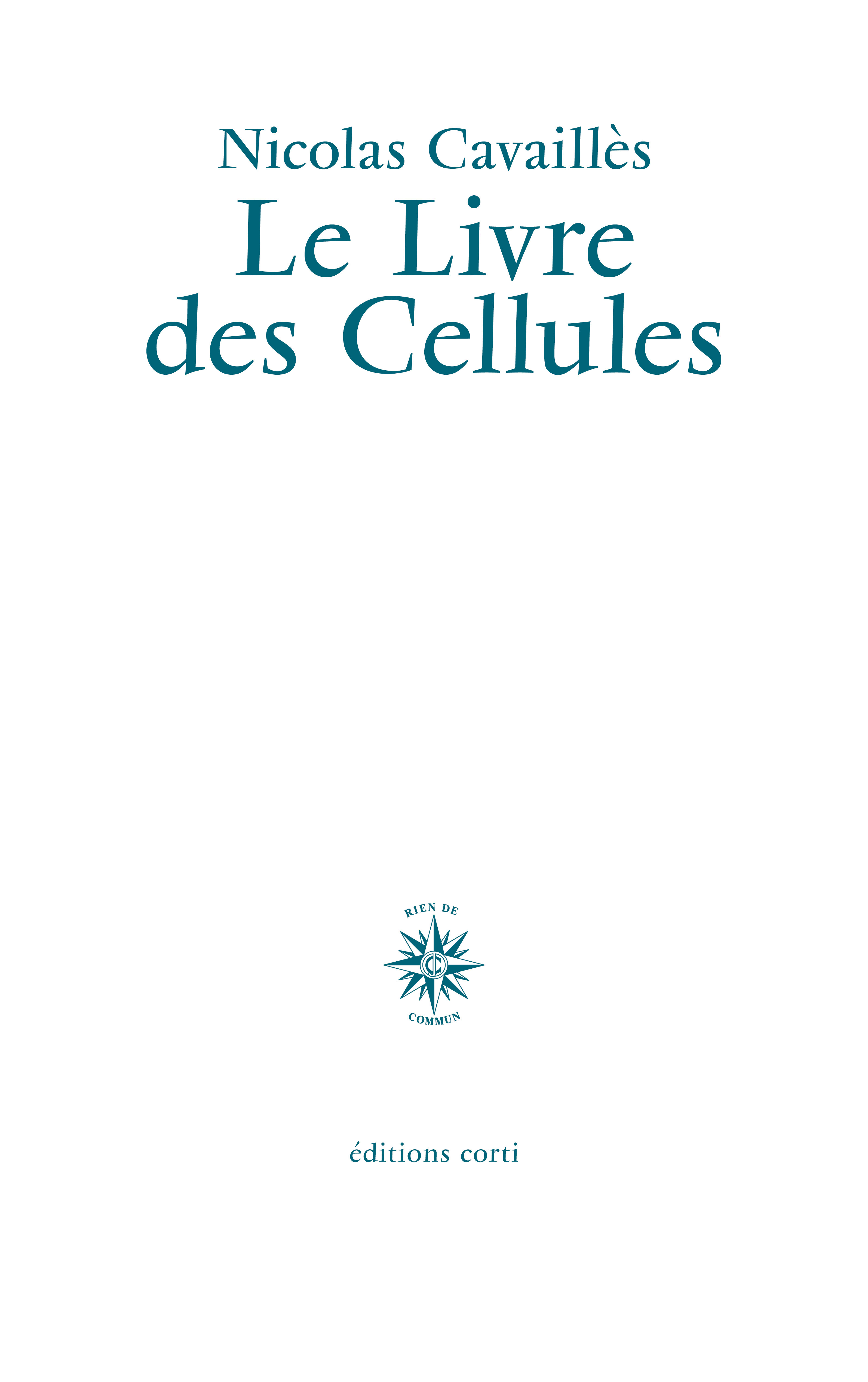Le Livre des cellules