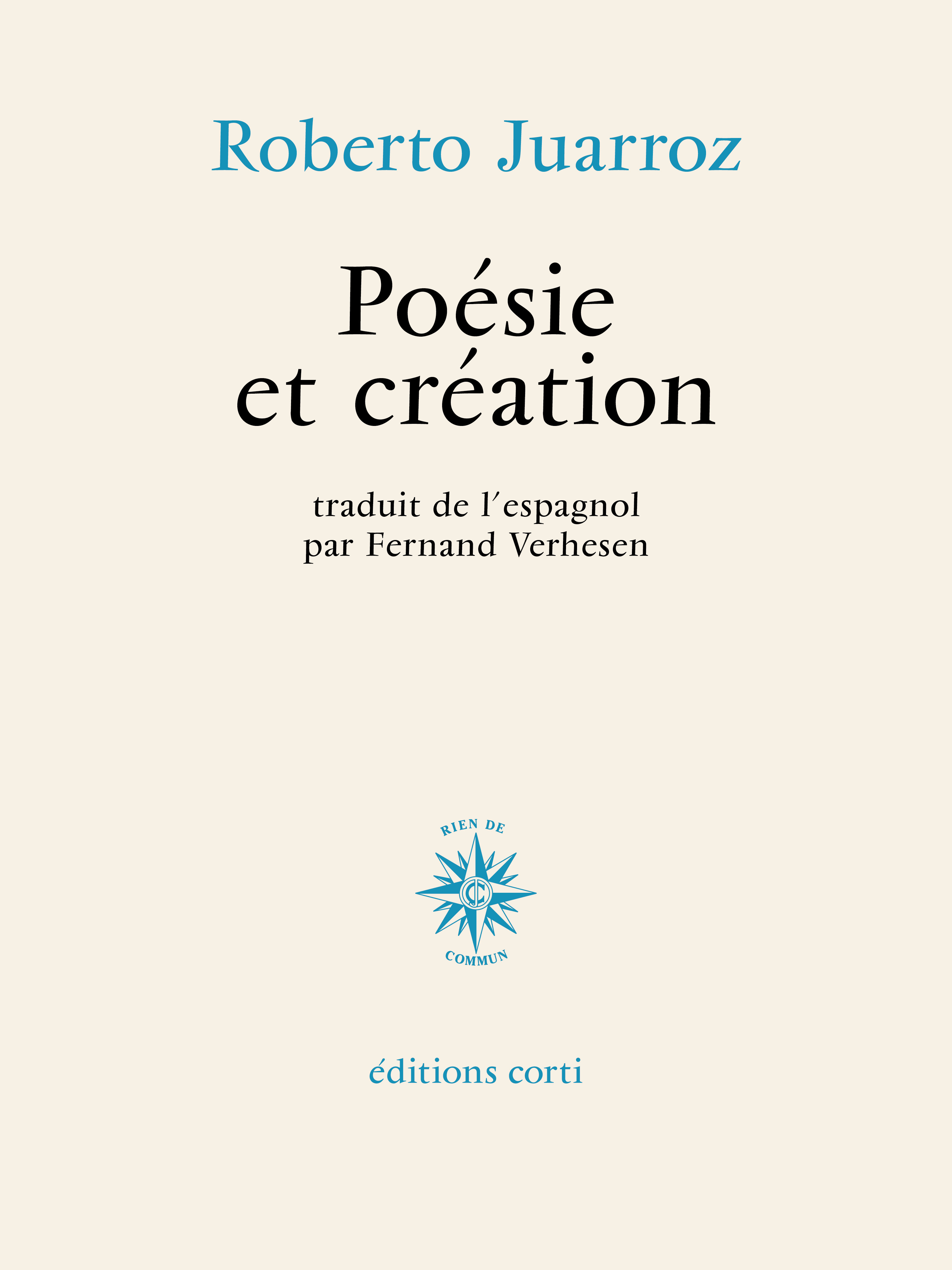 Poésie et création