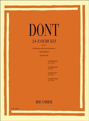 24 ESERCIZI PRELIMINARI AGLI STUDI DI KREUTZER VIOLON