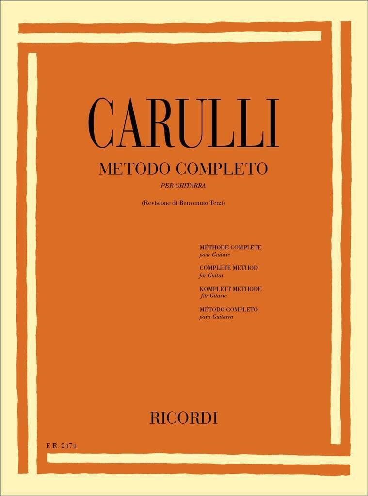 FERDINANDO CARULLI : METODO COMPLETO PER CHITARRA - GUITARE
