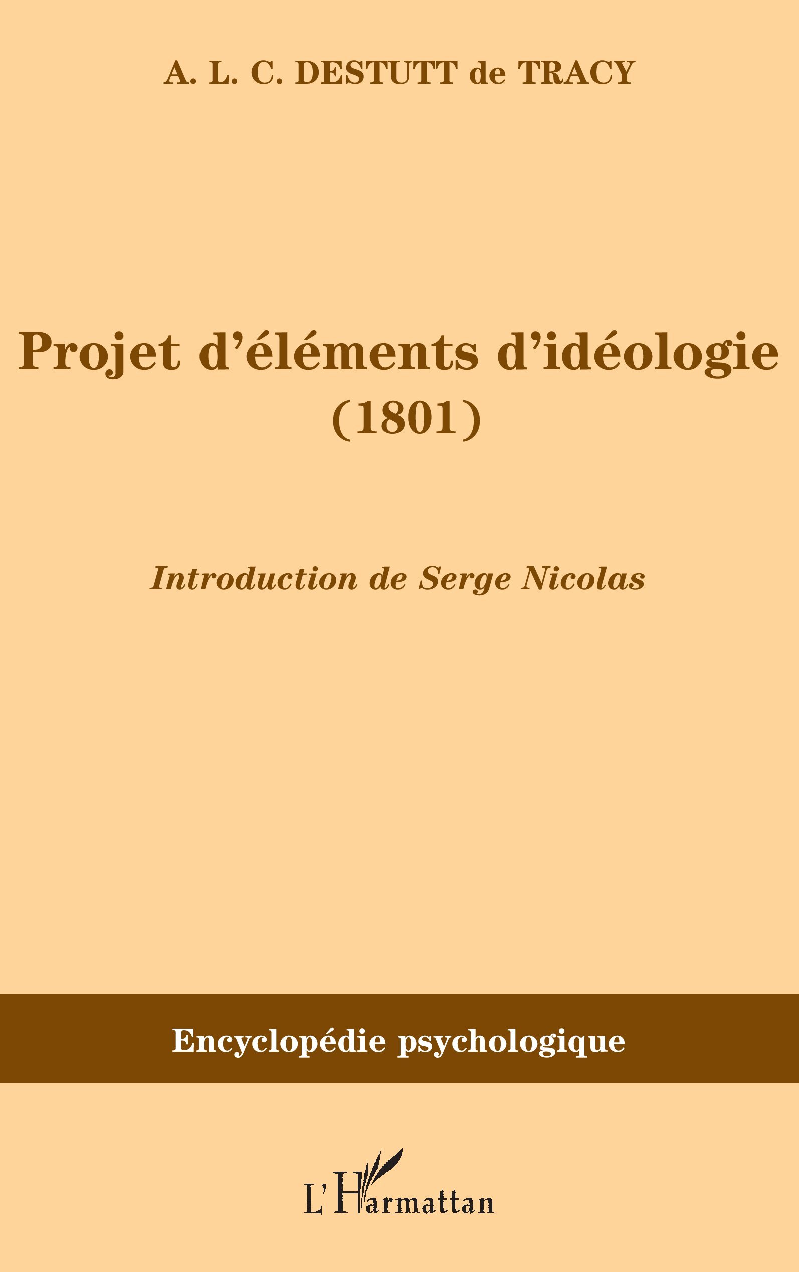 Projet d'éléments d'idéologie (1801)