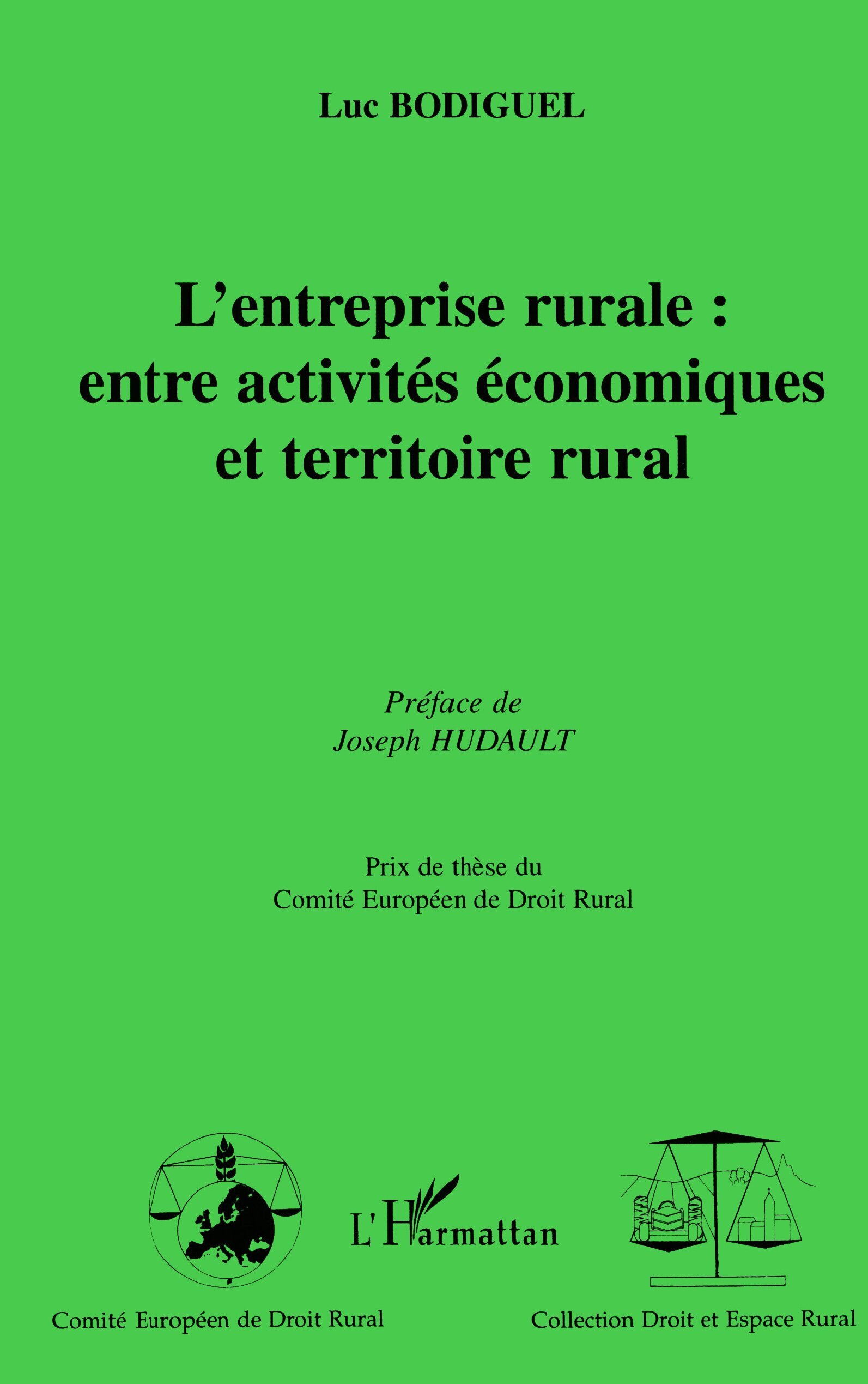 L'ENTREPRISE RURALE : ENTRE ACTIVITÉS ÉCONOMIQUES ET TERRITOIRE RURAL