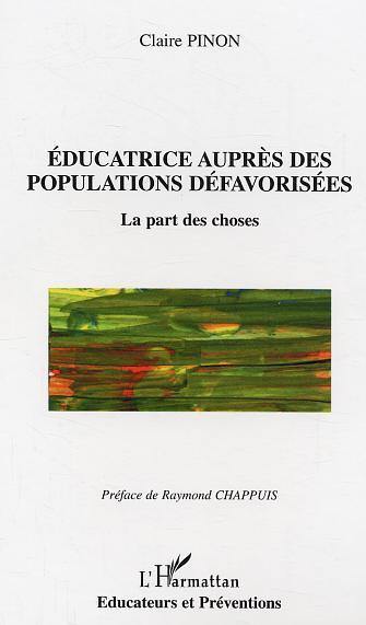 Educatrice auprès des populations défavorisées