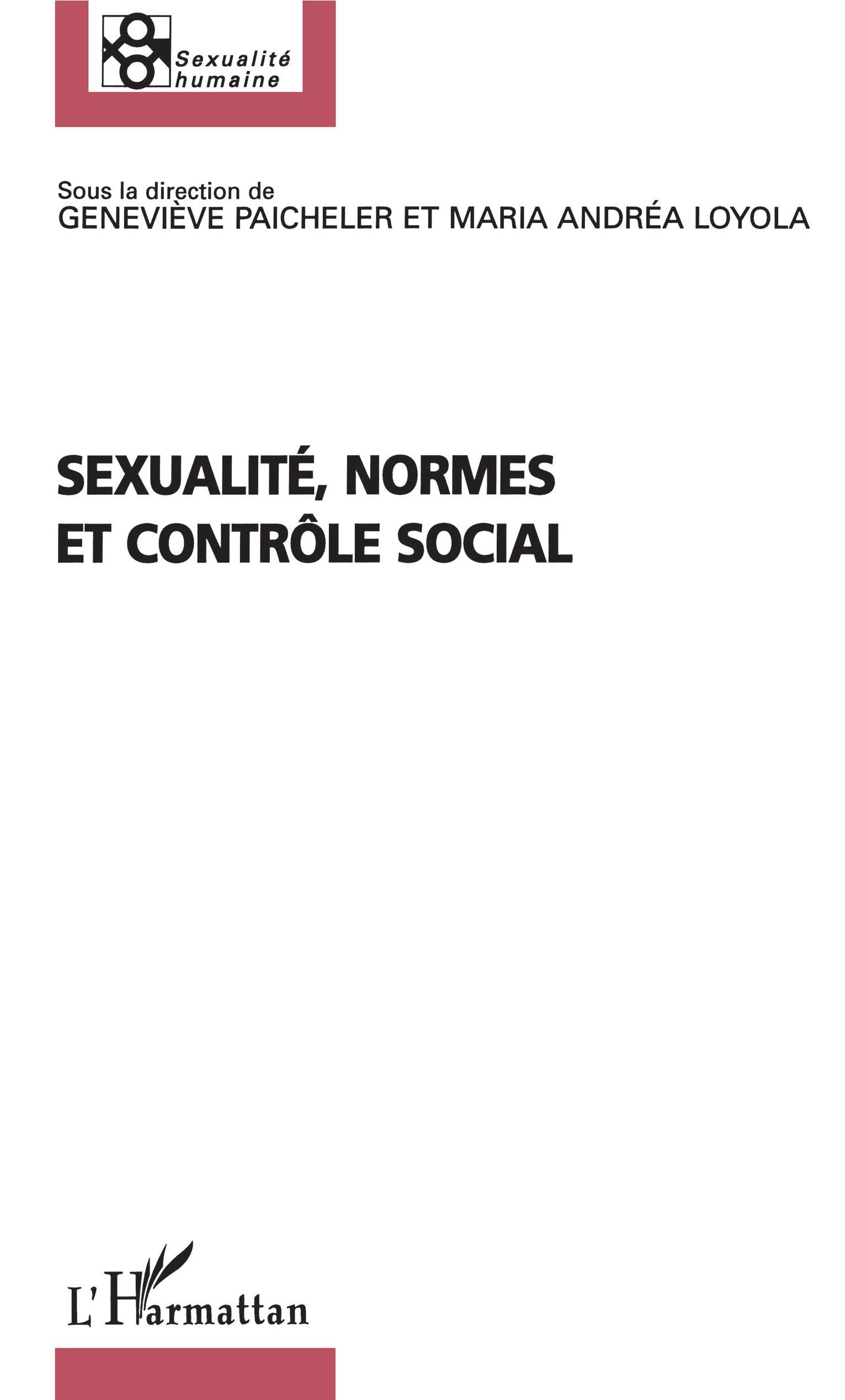 Sexualité, normes et contrôle social
