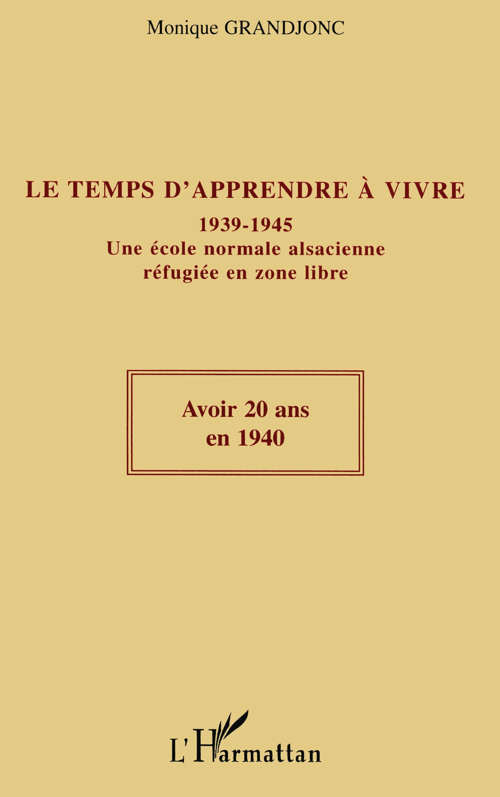 Le temps d'apprendre à vivre