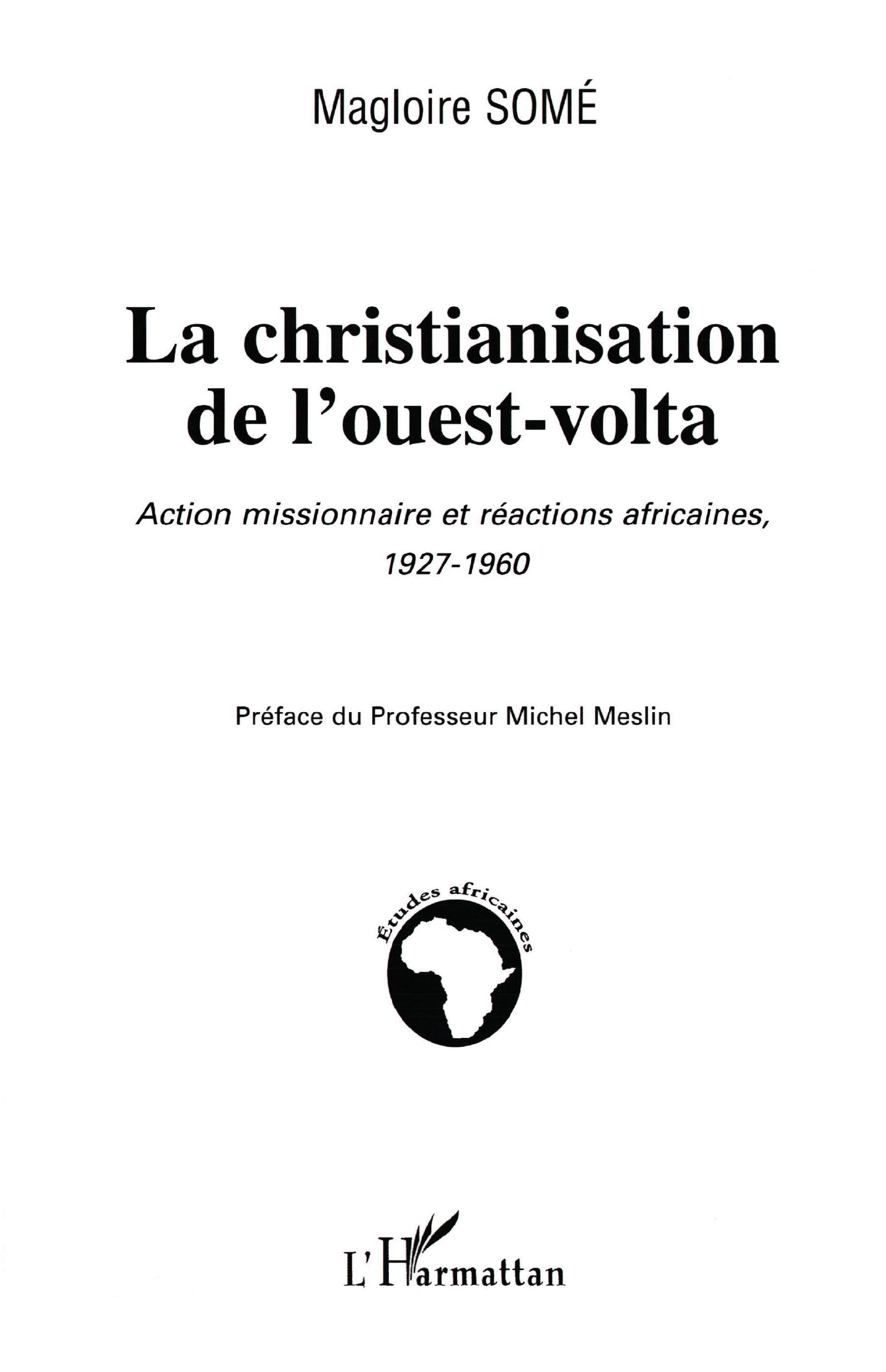 La christianisation de l'ouest-volta