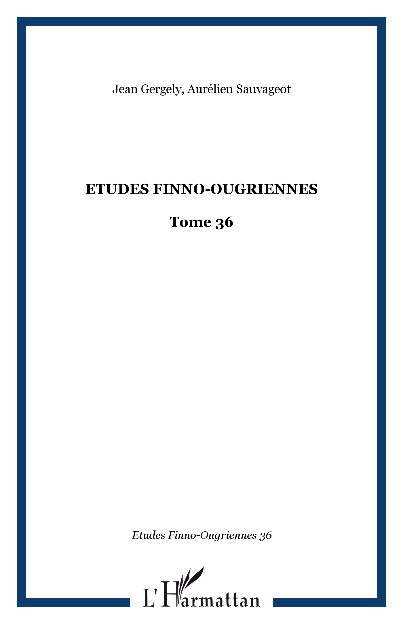 Etudes Finno-Ougriennes