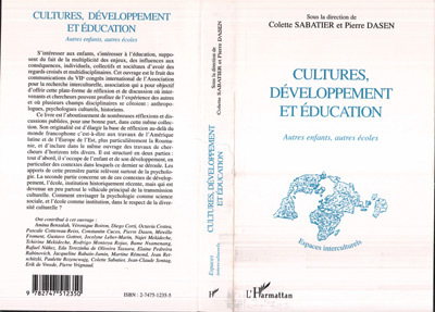 CULTURES, DÉVELOPPEMENT EN ÉDUCATION