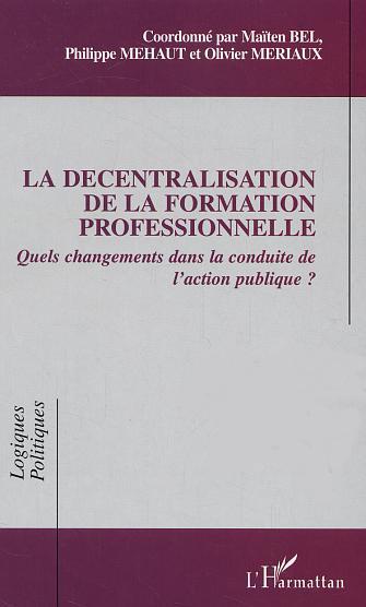 La décentralisation de la formation professionnelle