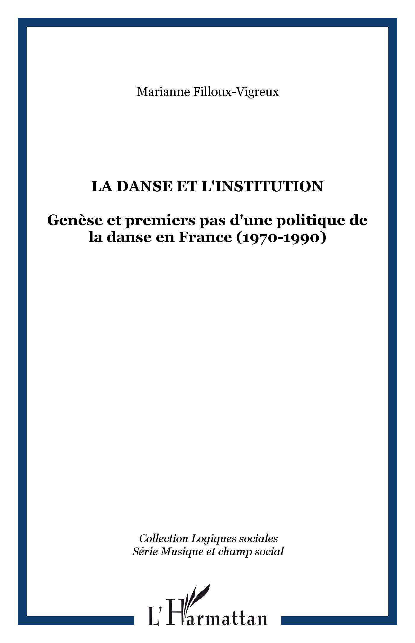 LA DANSE ET L'INSTITUTION