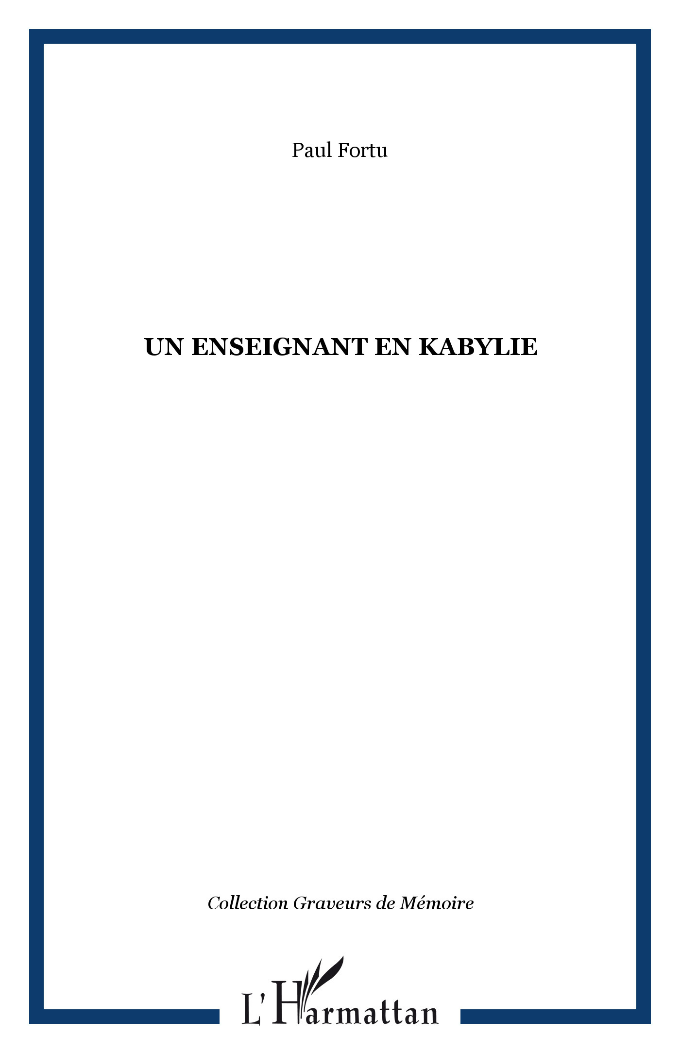 Un enseignant en Kabylie