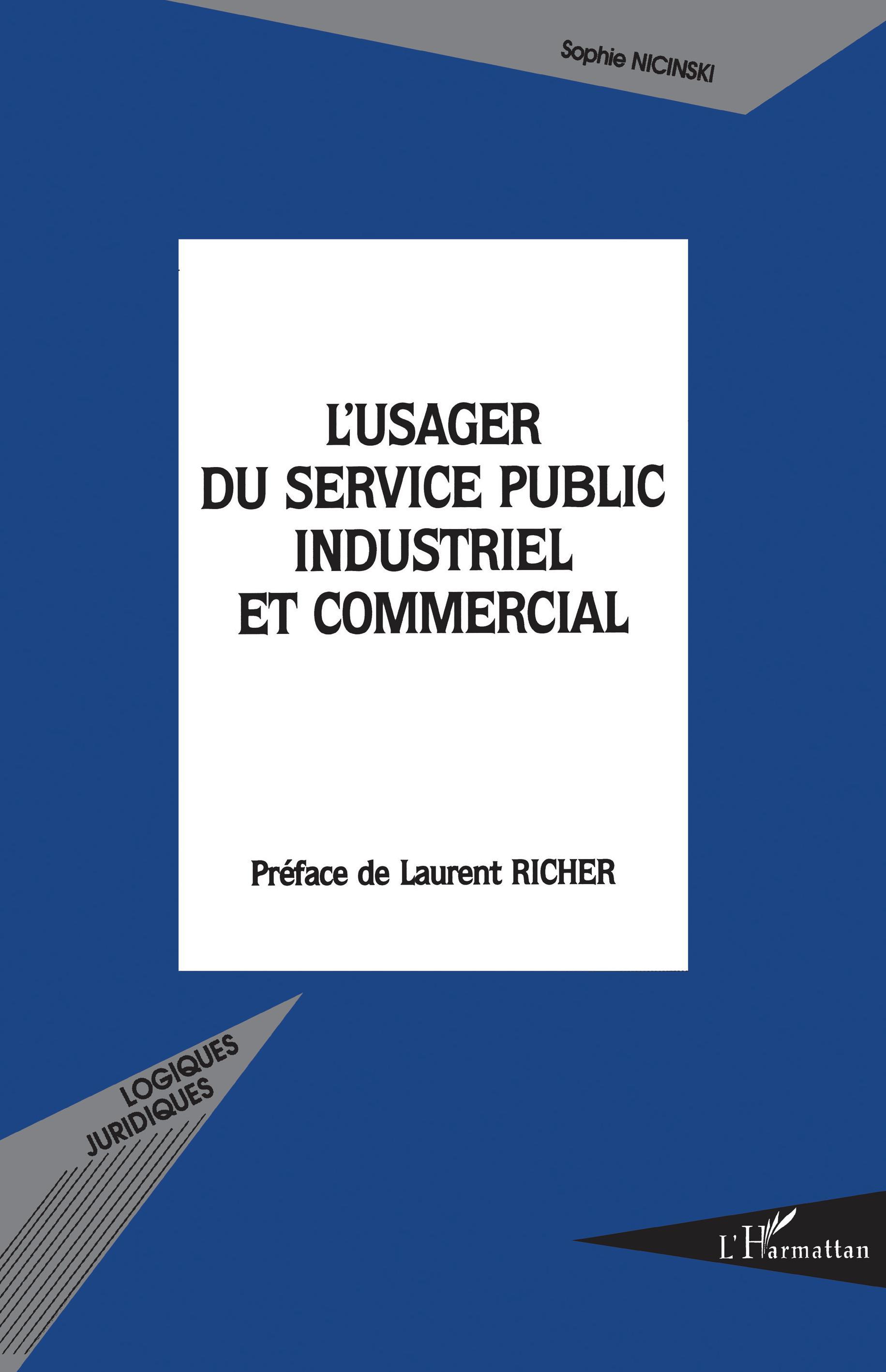 L'USAGER DU SERVICE PUBLIC INDUSTRIEL ET COMMERCIAL