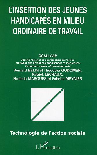 L'insertion des jeunes handicapés en milieu ordinaire de travail