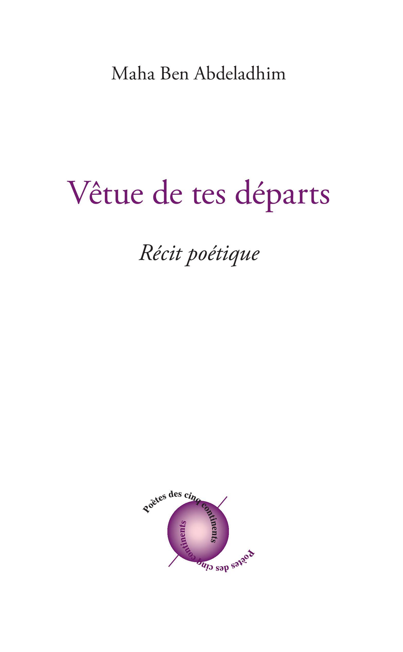 Vêtue de tes départs