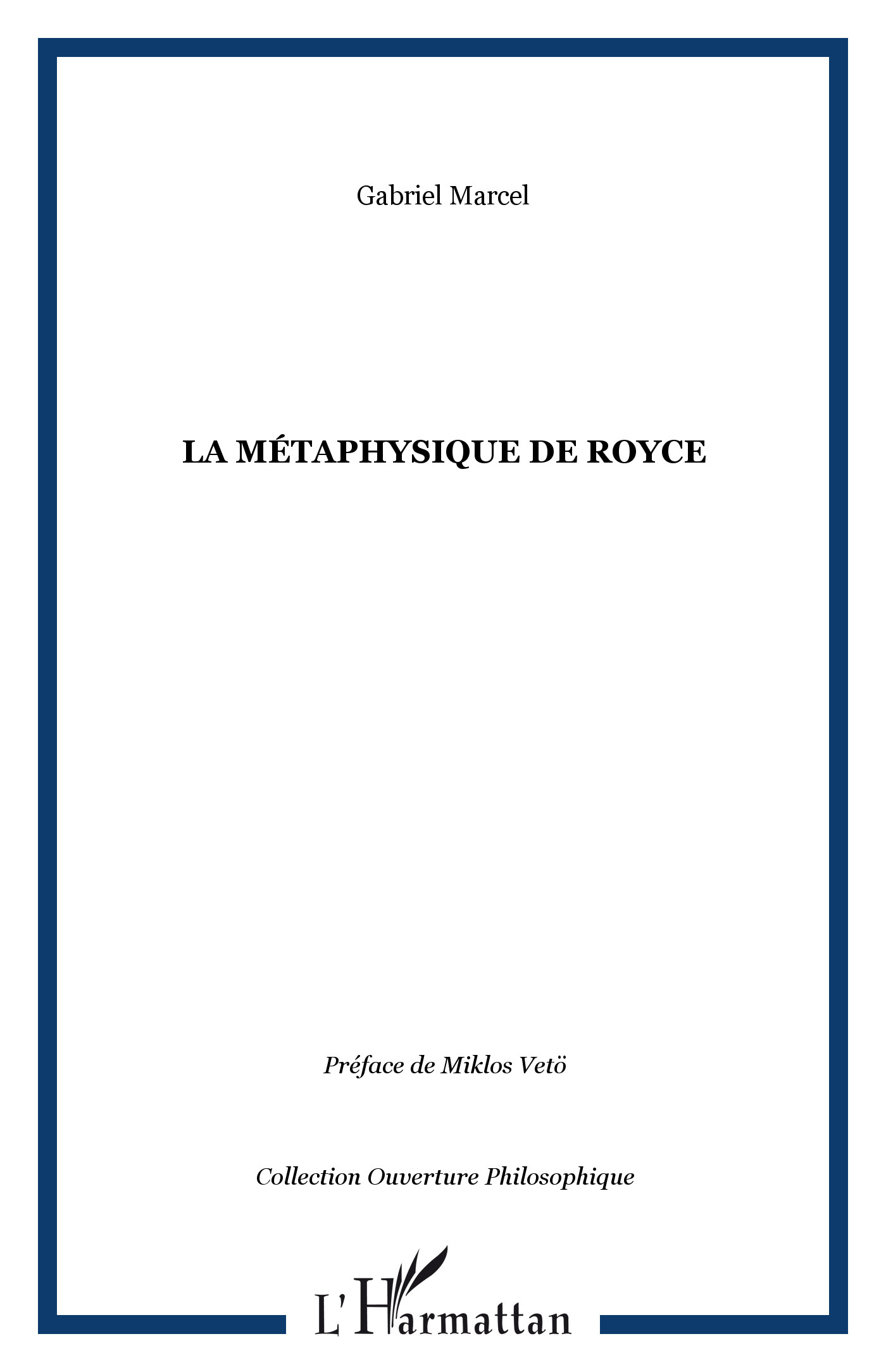 La métaphysique de Royce