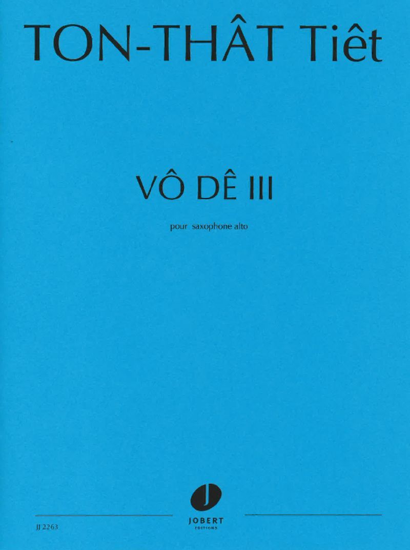 VO DE III --- SAXOPHONE ALTO SOLO