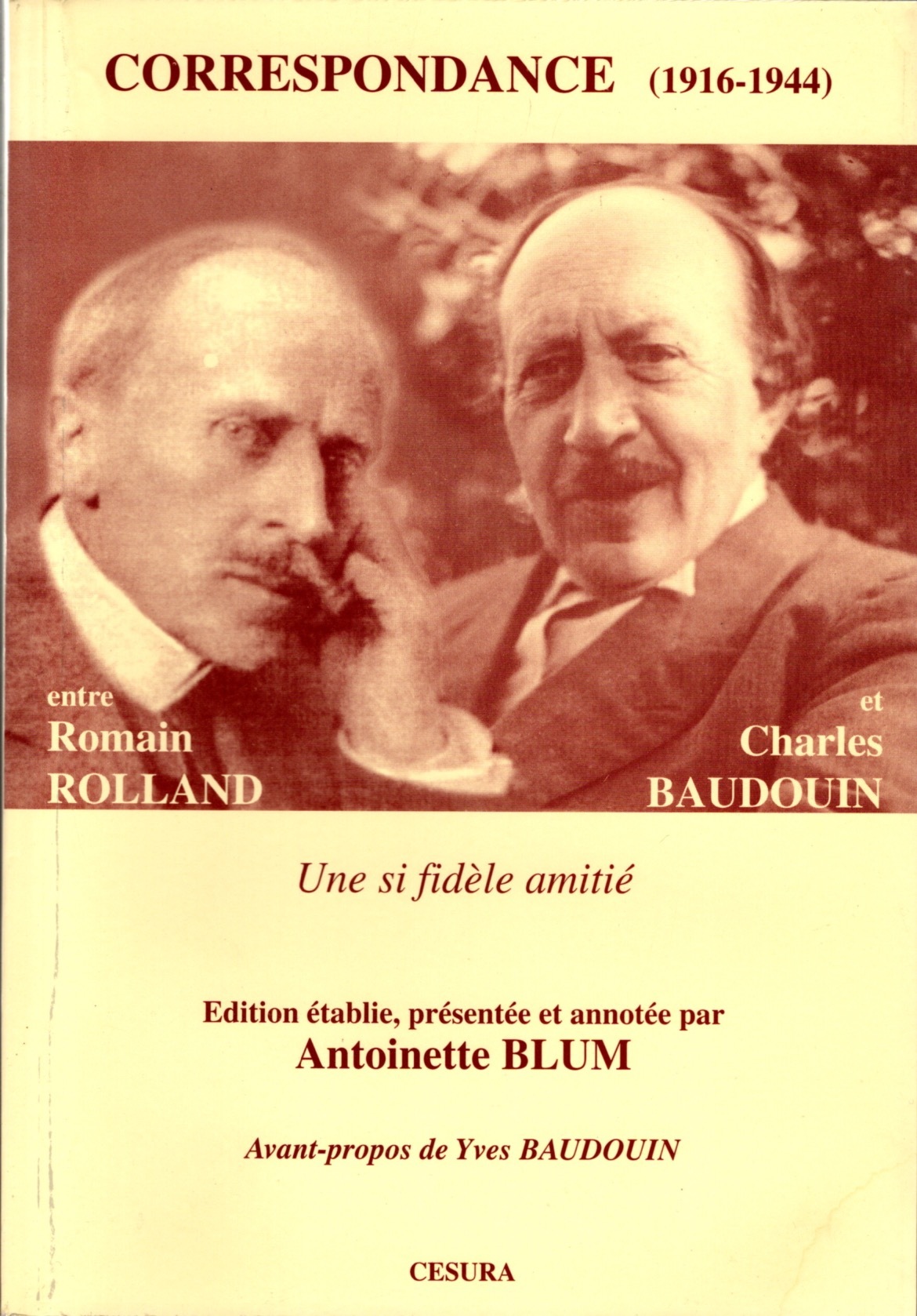 CORRESP./ROLLAND ET BAUDOUIN