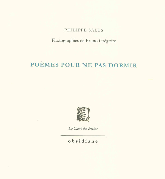 Poèmes pour ne pas dormir