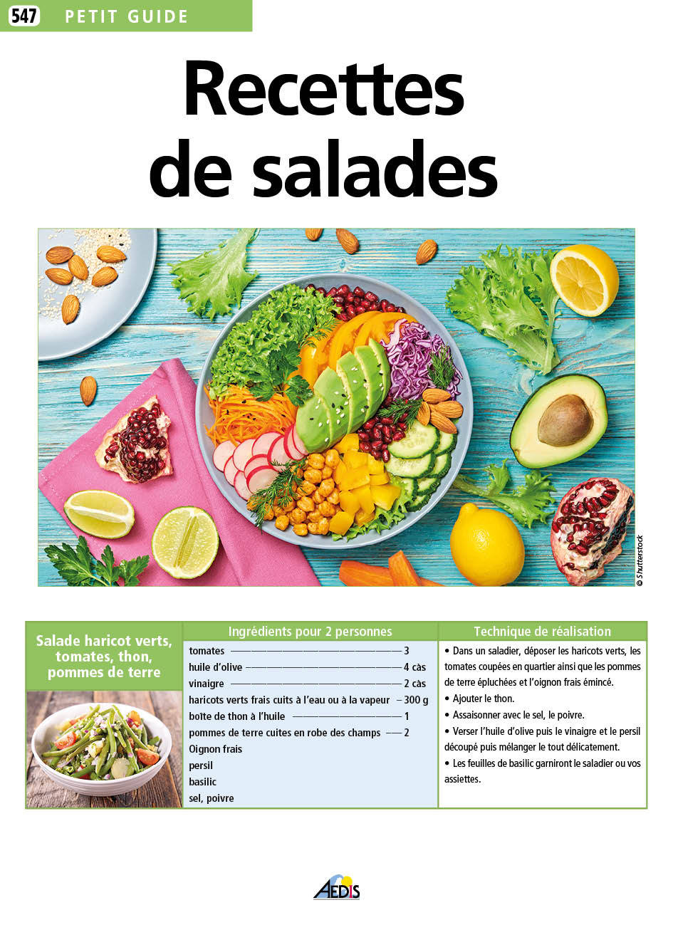 RECETTES DE SALADES